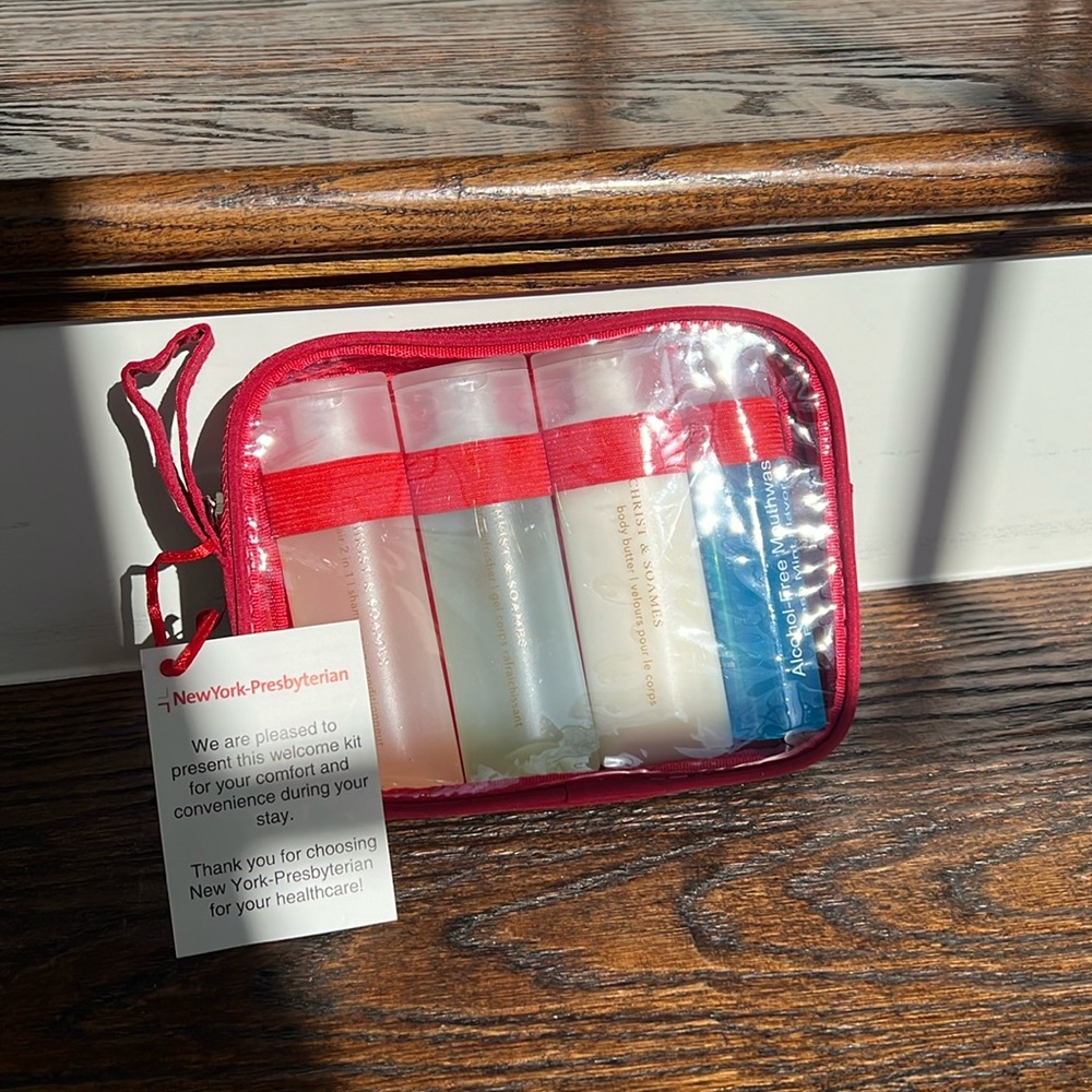 New - New York Presbyterian Hospital Welcome Kit for Admitted patients